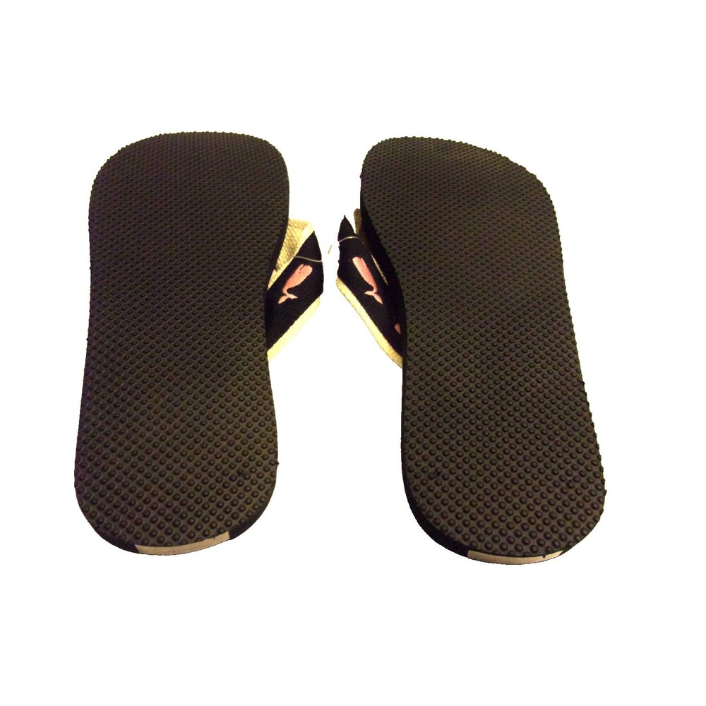 J. Crew Factory Flip Flops Whales Fabric Straps Cushioned. Size 7 New Women - Picture 5 of 5
